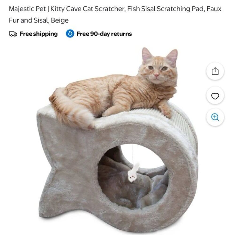 Majestic Pet Cat Cave and Scratcher